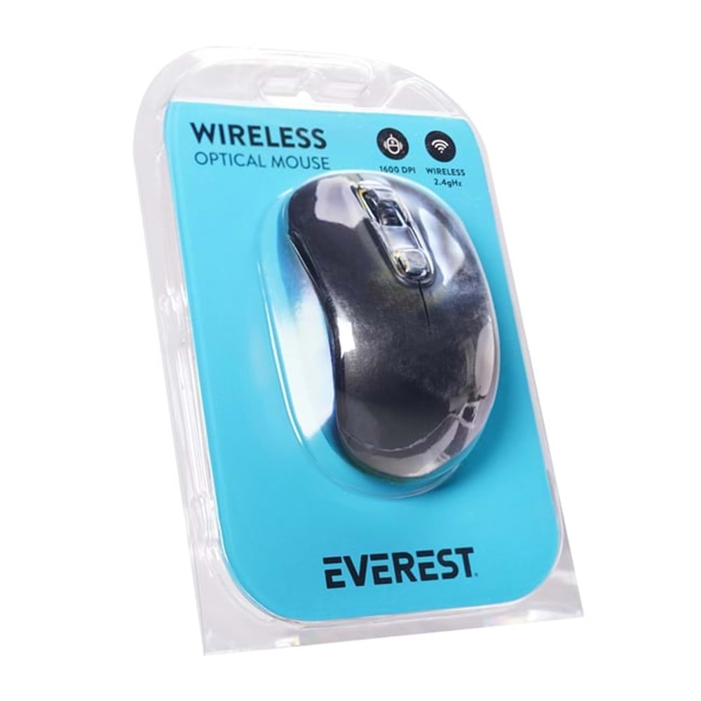 EVEREST SM-804 SİYAH KABLOSUZ MOUSE