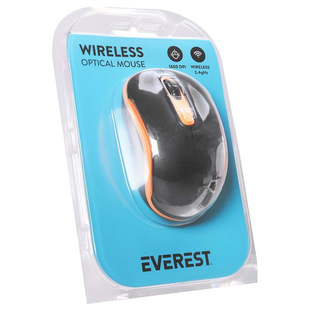 EVEREST SM-804 TURUNCU KABLOSUZ MOUSE