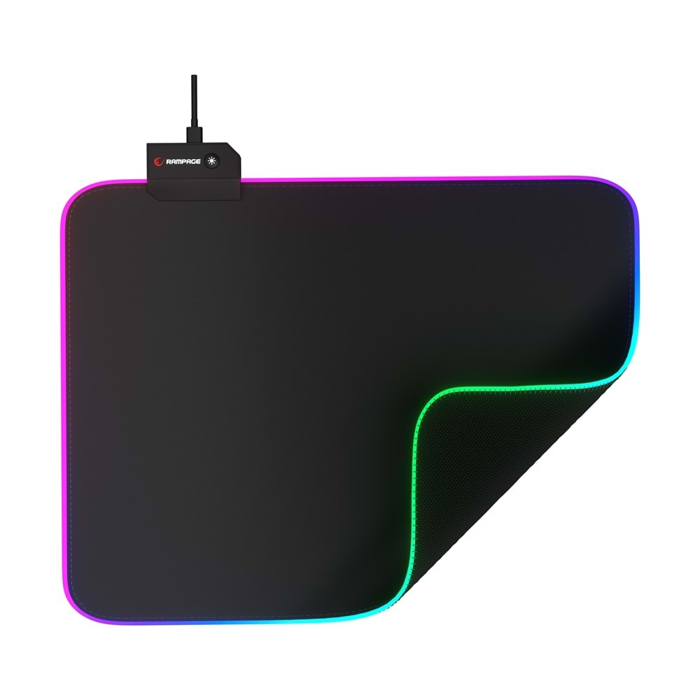 RAMPAGE PULSAR RGB M 252*328*3MM SİYAH OYUNCU MOUSE PAD