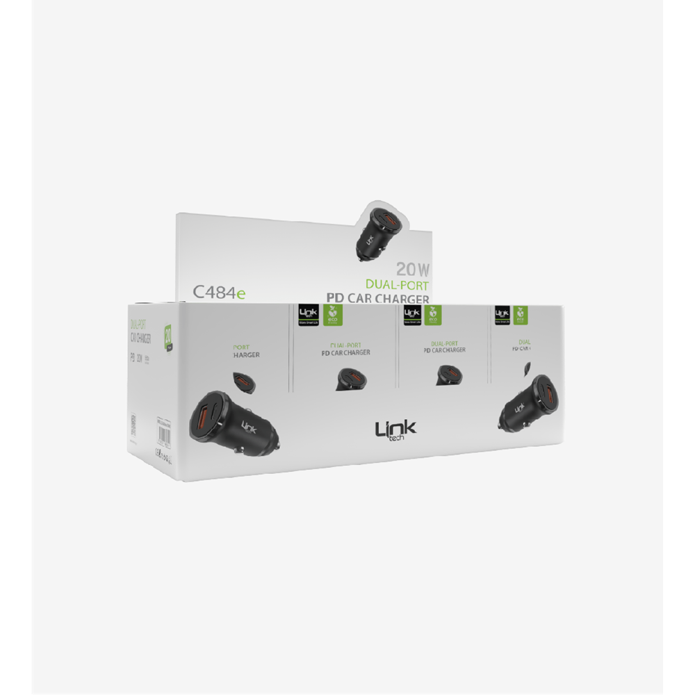 LİNKTECH ECO C484E 30W PD+USB ARAÇ BAŞLIK (20Lİ PAKET)