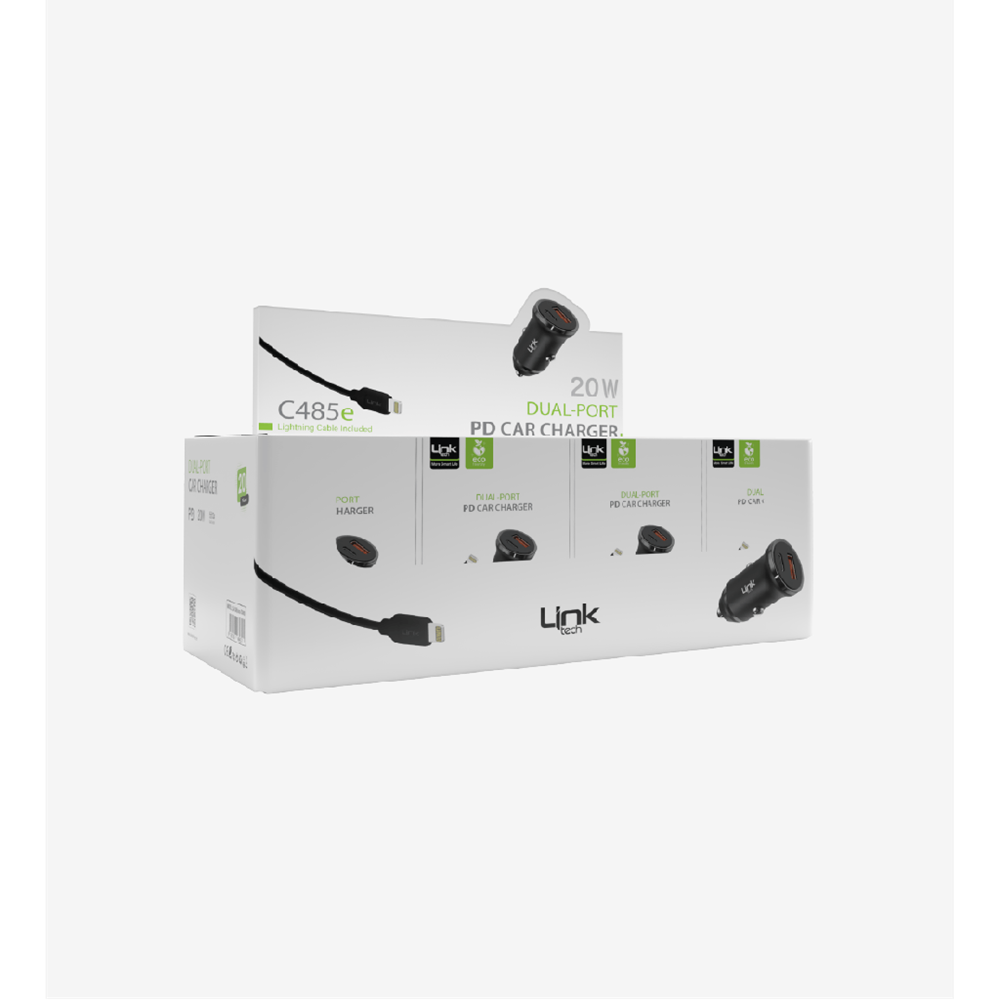 LİNKTECH ECO C485E 30W PD+USB IPHONE ARAÇ SET (20Lİ PAKET)