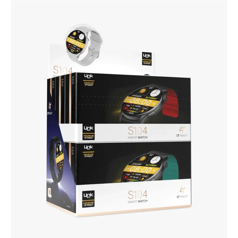 LİNKTECH S104 PREMİUM AKILLI SAAT (6LI PAKET)
