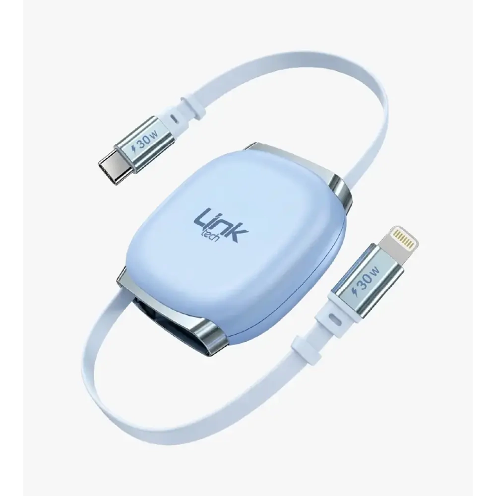 LİNKTECH KN02 30W MAVİ MAKARALI PD KABLO