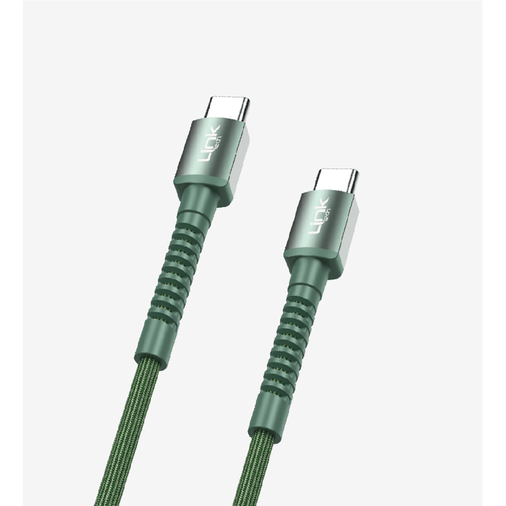 LİNKTECH K598 60W YEŞİL TYPE-C TO TYPE-C KABLO